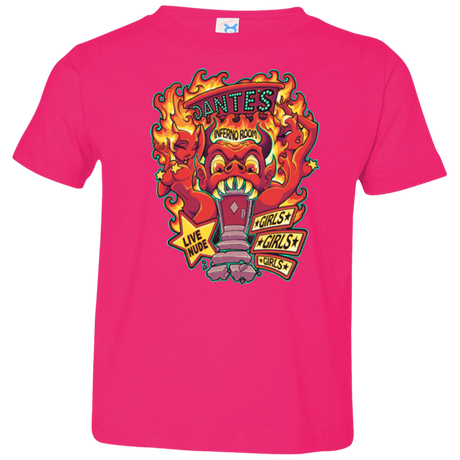 T-Shirts Hot Pink / 2T Dantes Inferno Room Toddler Premium T-Shirt