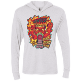T-Shirts Heather White / X-Small Dantes Inferno Room Triblend Long Sleeve Hoodie Tee