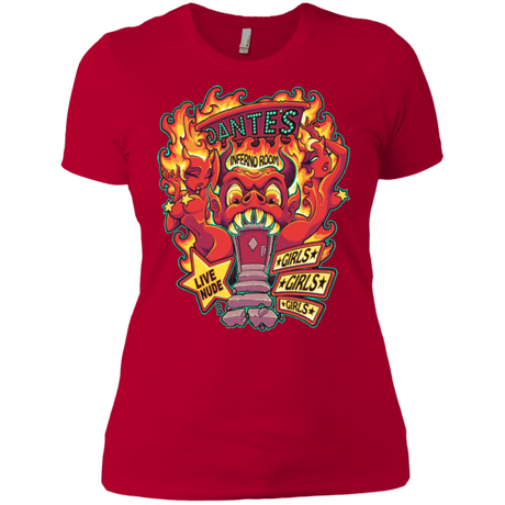 T-Shirts Red / X-Small Dantes Inferno Room Women's Premium T-Shirt