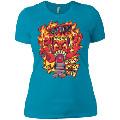 T-Shirts Turquoise / X-Small Dantes Inferno Room Women's Premium T-Shirt