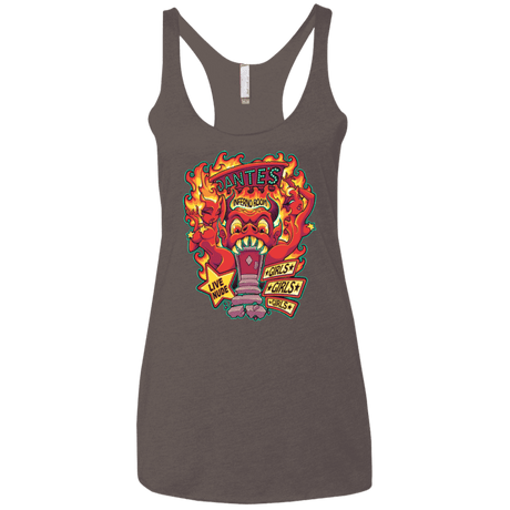 T-Shirts Macchiato / X-Small Dantes Inferno Room Women's Triblend Racerback Tank