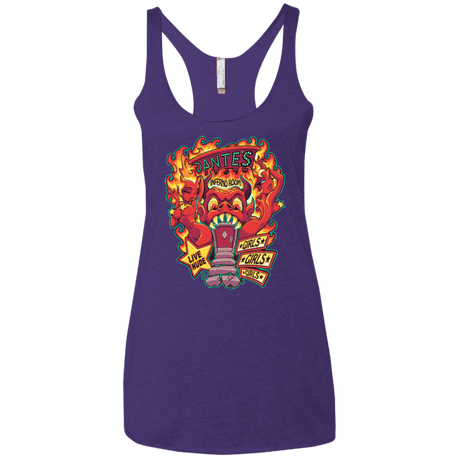 T-Shirts Purple / X-Small Dantes Inferno Room Women's Triblend Racerback Tank