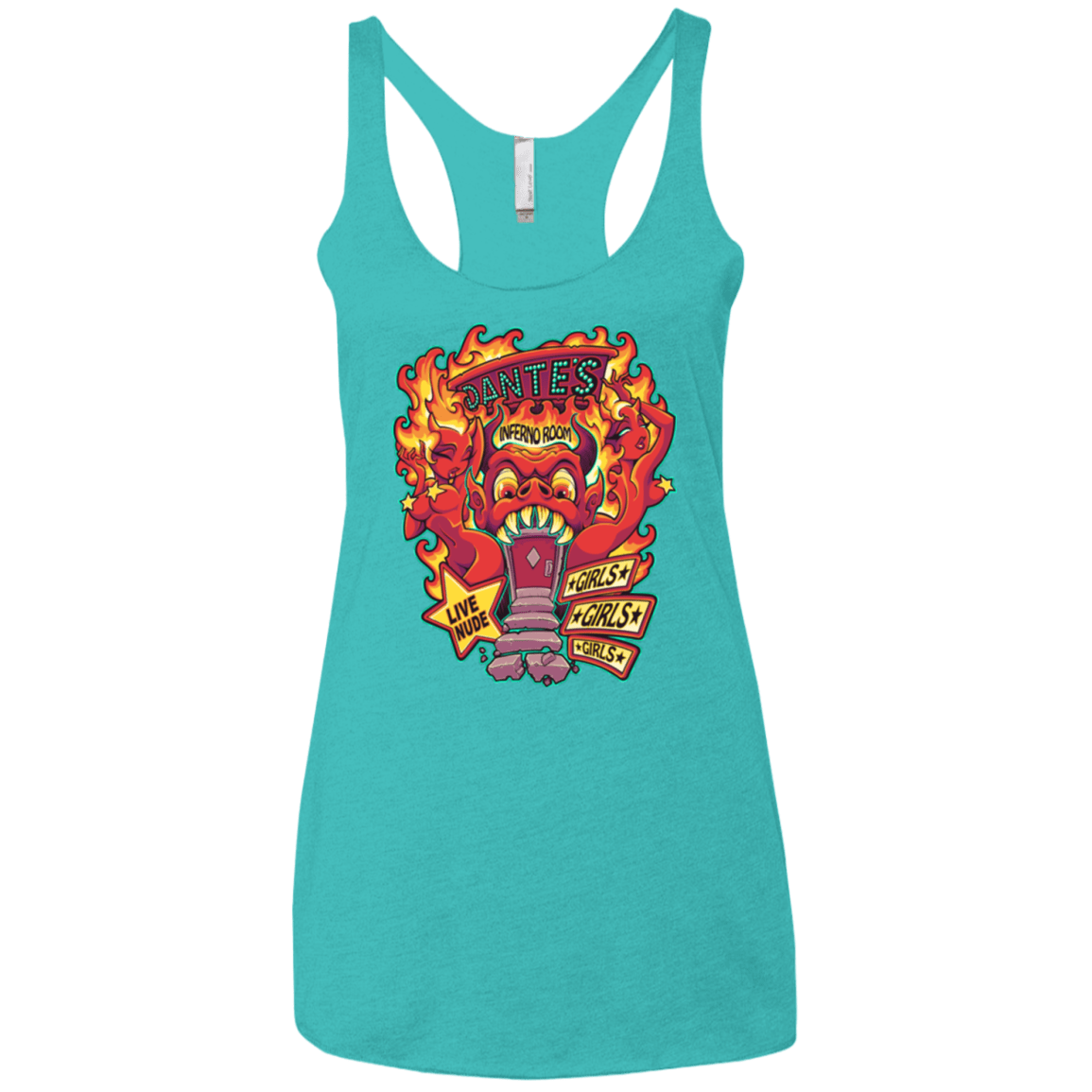 Dantes Inferno Room Women's Triblend Racerback Tank
