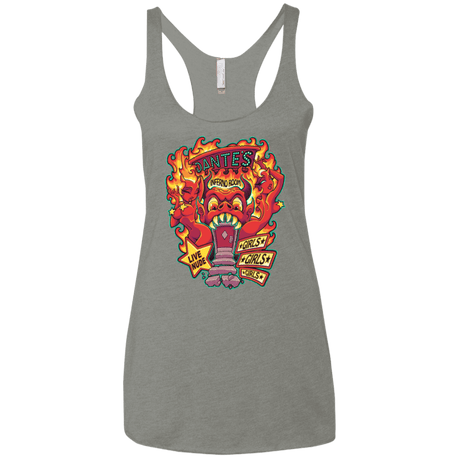 T-Shirts Venetian Grey / X-Small Dantes Inferno Room Women's Triblend Racerback Tank