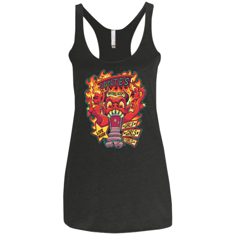 T-Shirts Vintage Black / X-Small Dantes Inferno Room Women's Triblend Racerback Tank