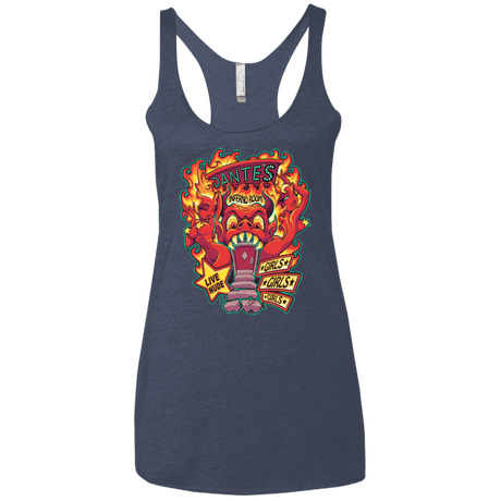 T-Shirts Vintage Navy / X-Small Dantes Inferno Room Women's Triblend Racerback Tank