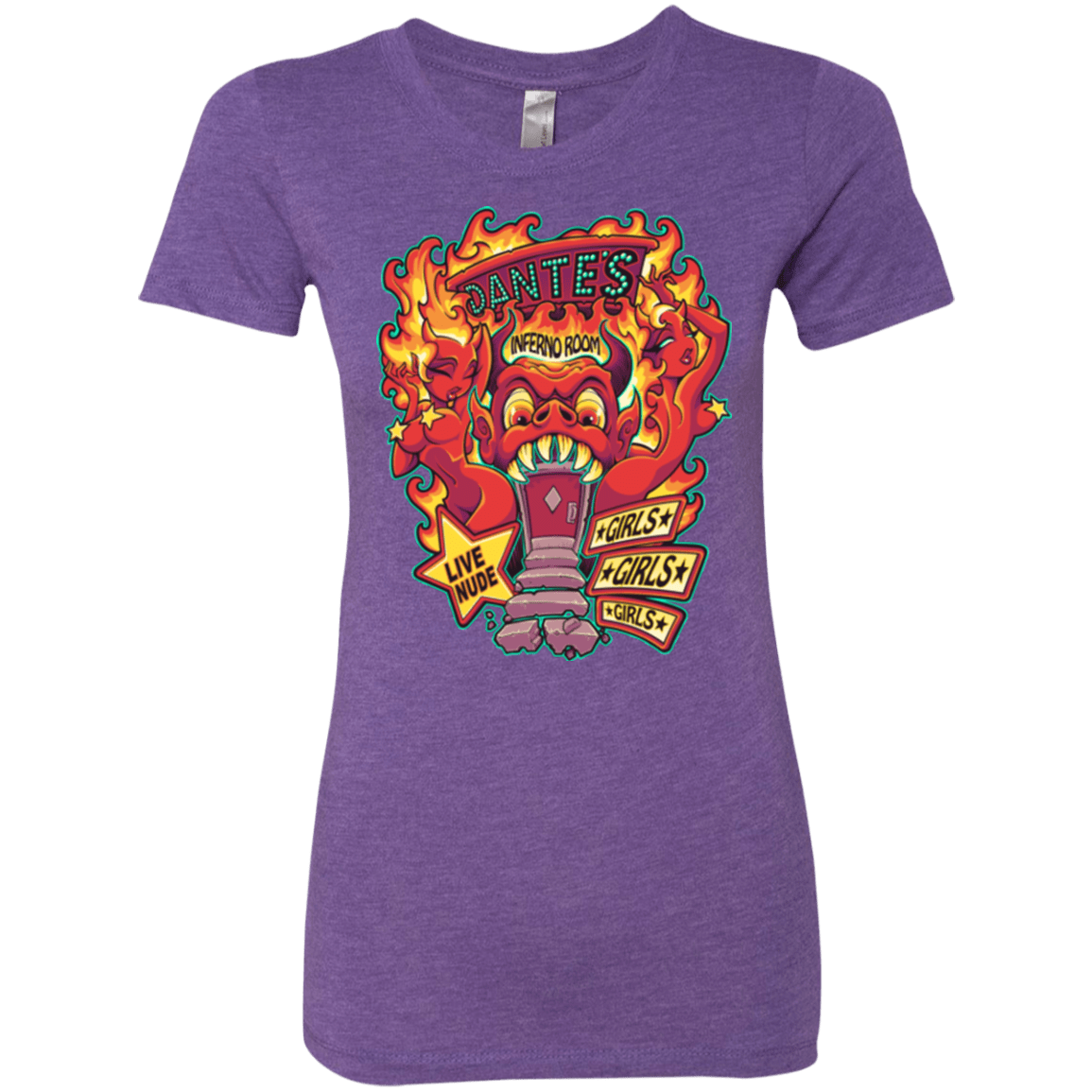 T-Shirts Purple Rush / Small Dantes Inferno Room Women's Triblend T-Shirt