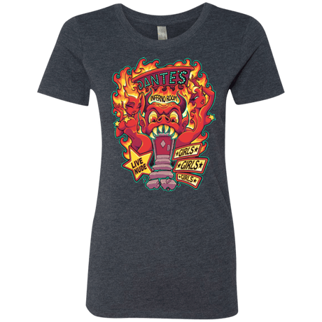 T-Shirts Vintage Navy / Small Dantes Inferno Room Women's Triblend T-Shirt