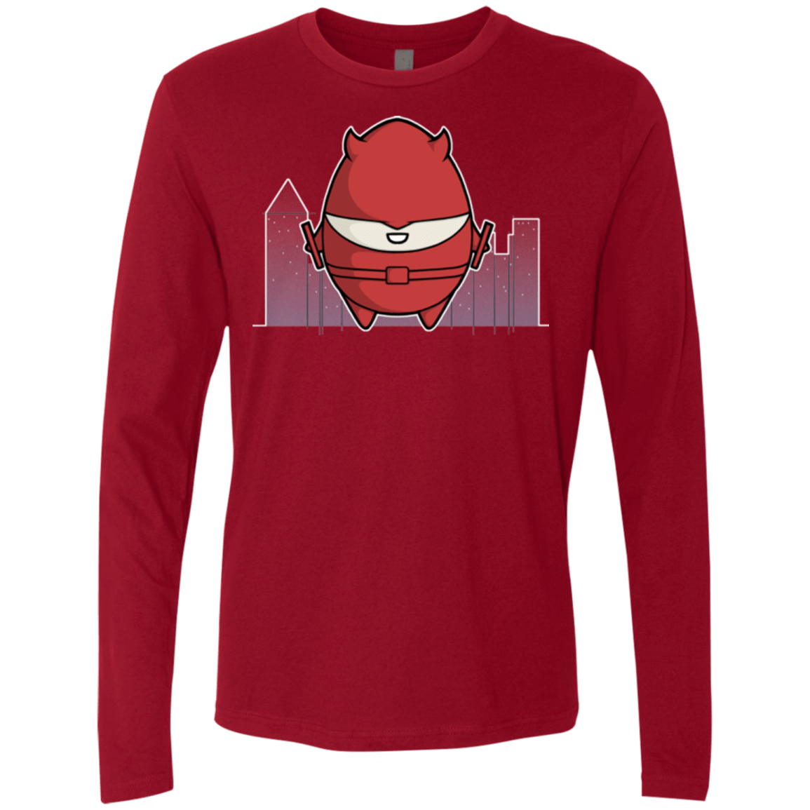 T-Shirts Cardinal / Small Dare Devilled Egg Men's Premium Long Sleeve