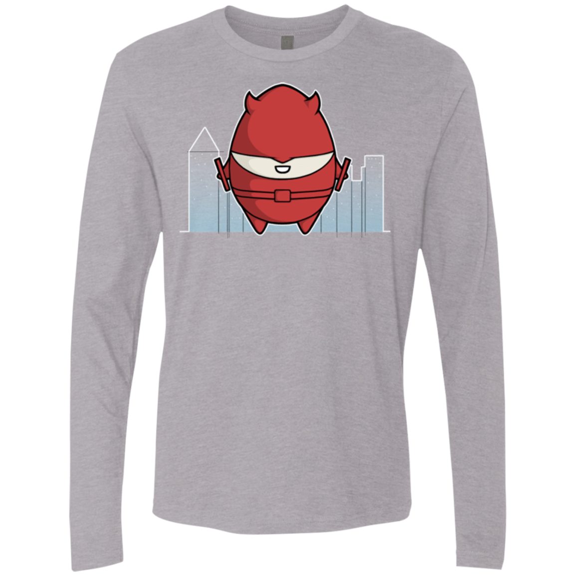 T-Shirts Heather Grey / Small Dare Devilled Egg Men's Premium Long Sleeve