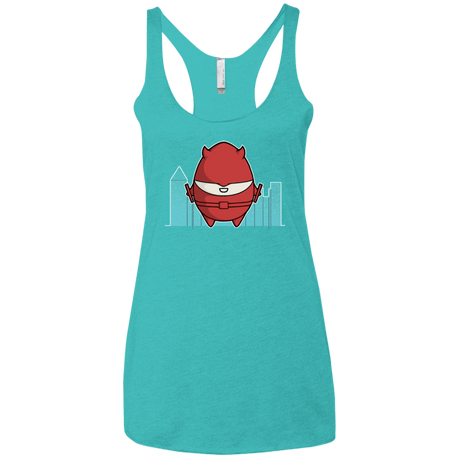 T-Shirts Tahiti Blue / X-Small Dare Devilled Egg Women's Triblend Racerback Tank
