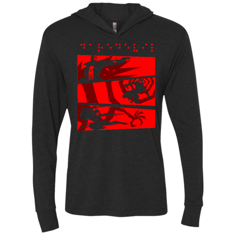 T-Shirts Vintage Black / X-Small Darecity Triblend Long Sleeve Hoodie Tee