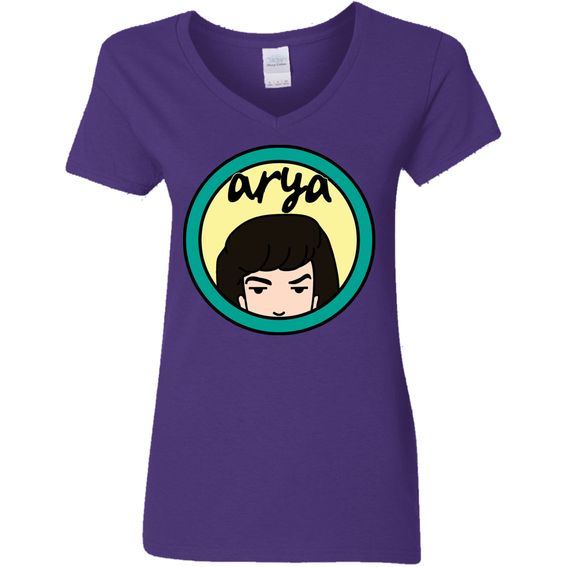 T-Shirts Purple / S Daria Arya Women's V-Neck T-Shirt