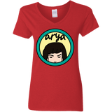T-Shirts Red / S Daria Arya Women's V-Neck T-Shirt