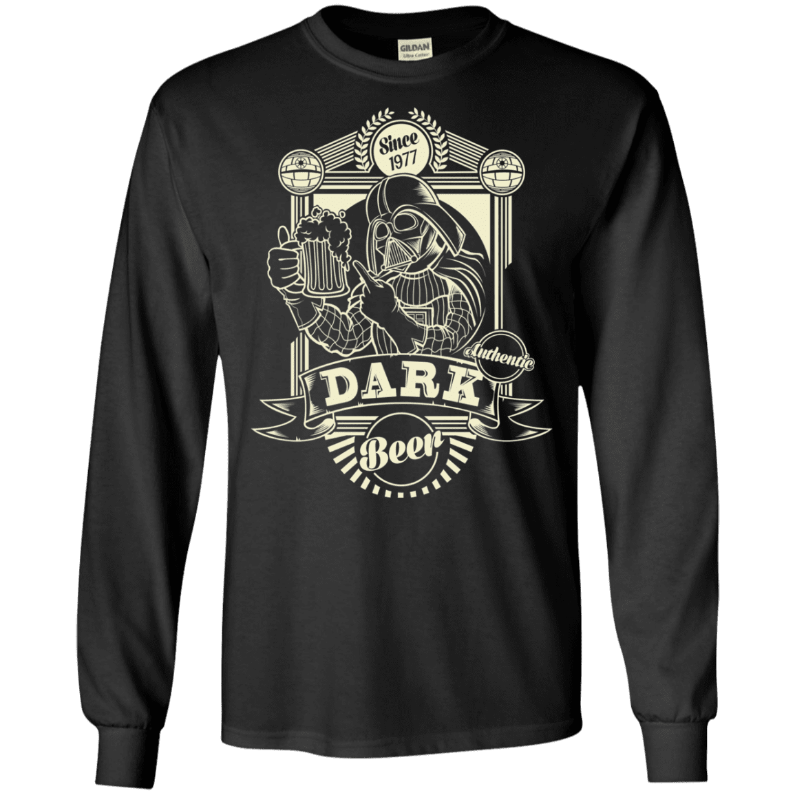 T-Shirts Black / S Dark Beer Men's Long Sleeve T-Shirt