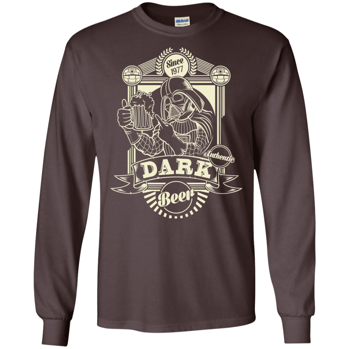 T-Shirts Dark Chocolate / S Dark Beer Men's Long Sleeve T-Shirt