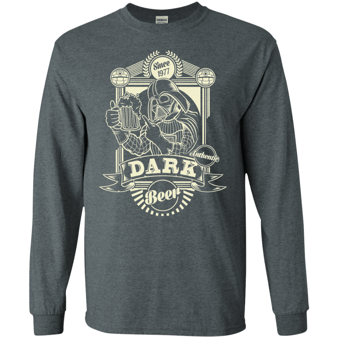 T-Shirts Dark Heather / S Dark Beer Men's Long Sleeve T-Shirt