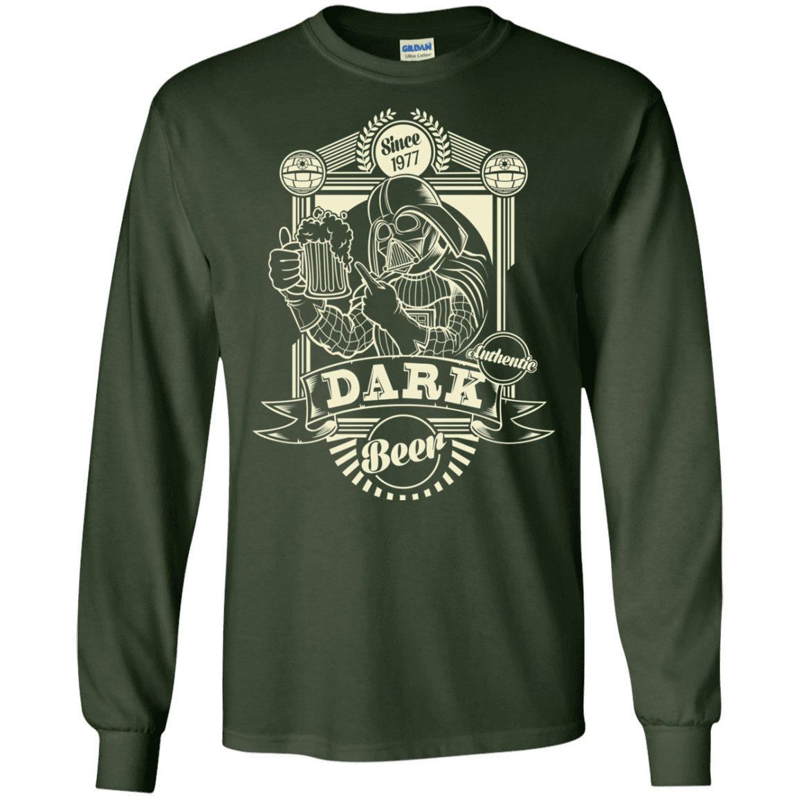 T-Shirts Forest Green / S Dark Beer Men's Long Sleeve T-Shirt