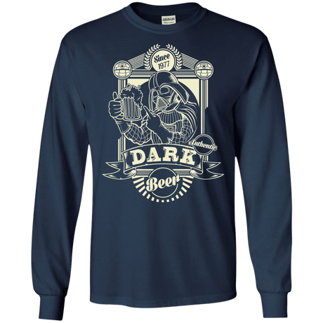 T-Shirts Navy / S Dark Beer Men's Long Sleeve T-Shirt