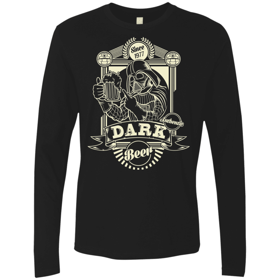 T-Shirts Black / S Dark Beer Men's Premium Long Sleeve