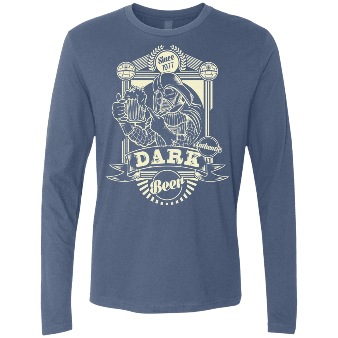 T-Shirts Indigo / S Dark Beer Men's Premium Long Sleeve