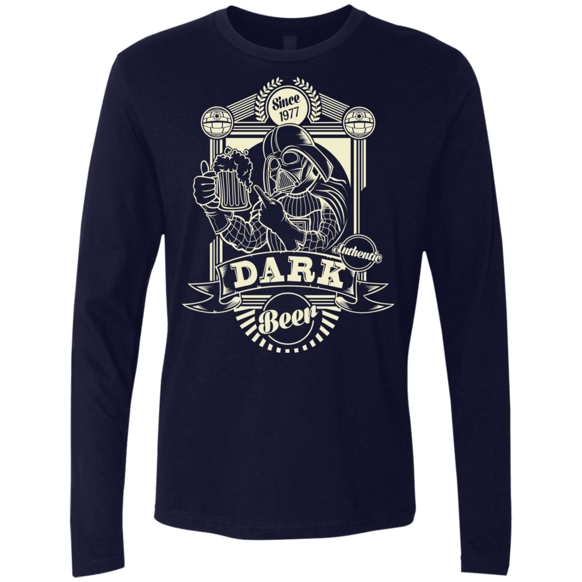 T-Shirts Midnight Navy / S Dark Beer Men's Premium Long Sleeve