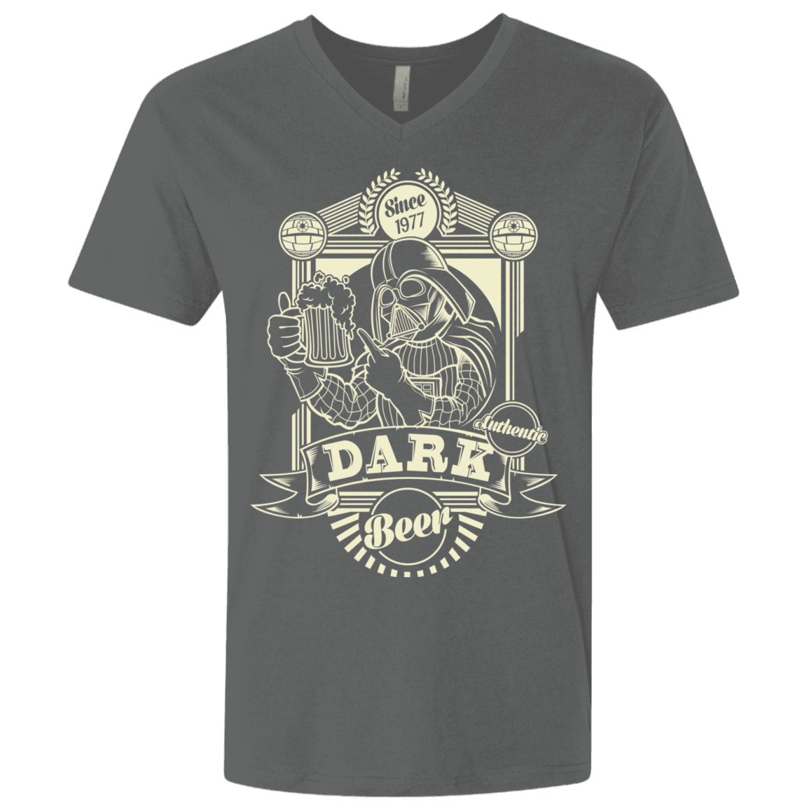 T-Shirts Heavy Metal / X-Small Dark Beer Men's Premium V-Neck