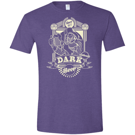 T-Shirts Heather Purple / S Dark Beer Men's Semi-Fitted Softstyle