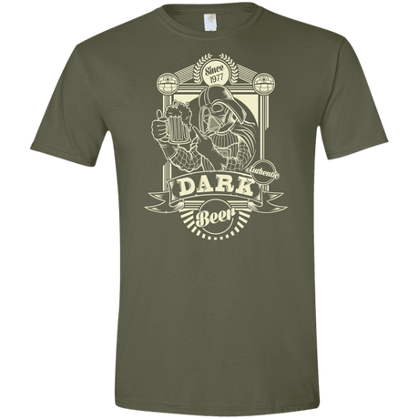 T-Shirts Military Green / S Dark Beer Men's Semi-Fitted Softstyle