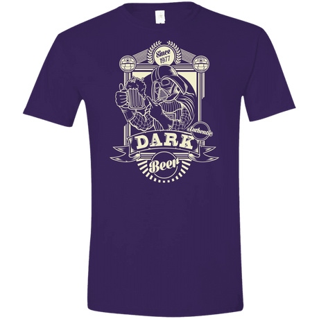 T-Shirts Purple / S Dark Beer Men's Semi-Fitted Softstyle