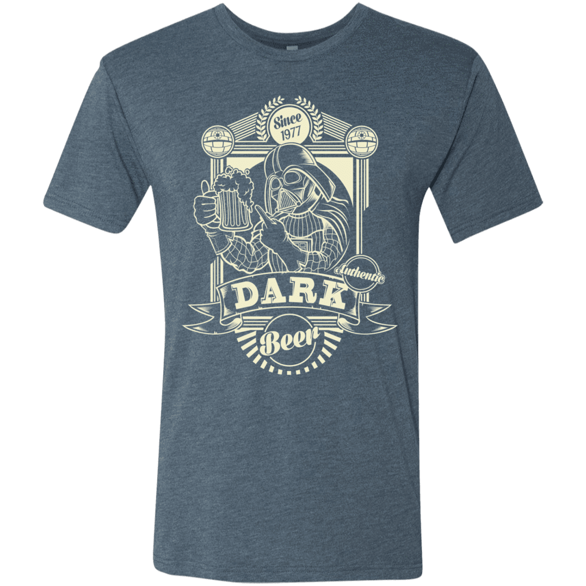 T-Shirts Indigo / S Dark Beer Men's Triblend T-Shirt