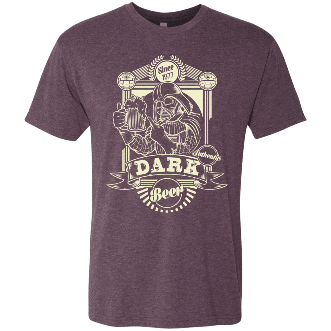 T-Shirts Vintage Purple / S Dark Beer Men's Triblend T-Shirt