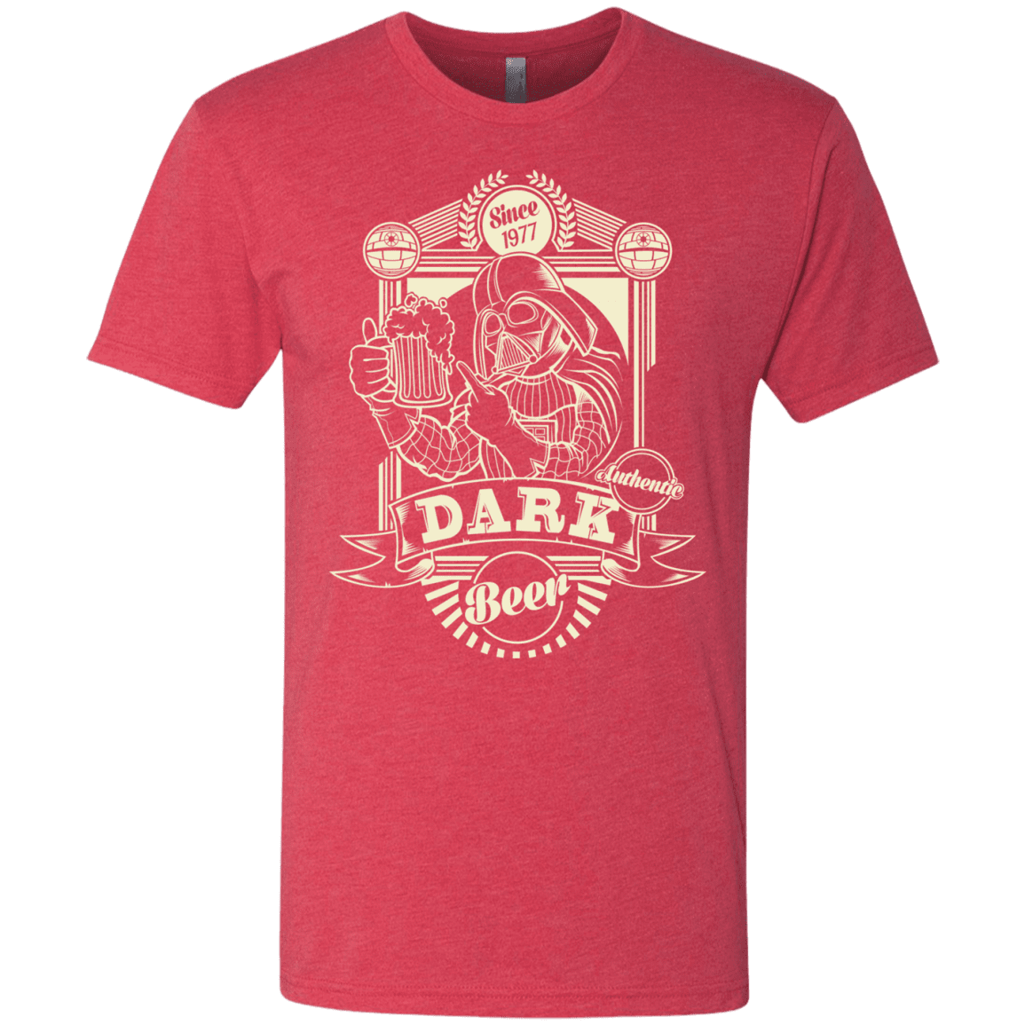 T-Shirts Vintage Red / S Dark Beer Men's Triblend T-Shirt