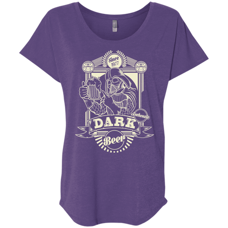 T-Shirts Purple Rush / X-Small Dark Beer Triblend Dolman Sleeve