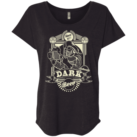 T-Shirts Vintage Black / X-Small Dark Beer Triblend Dolman Sleeve