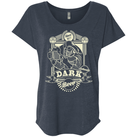 T-Shirts Vintage Navy / X-Small Dark Beer Triblend Dolman Sleeve