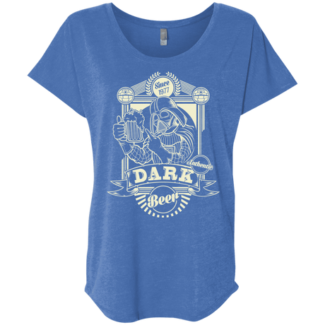 T-Shirts Vintage Royal / X-Small Dark Beer Triblend Dolman Sleeve