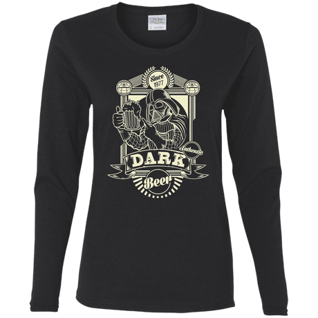 T-Shirts Black / S Dark Beer Women's Long Sleeve T-Shirt