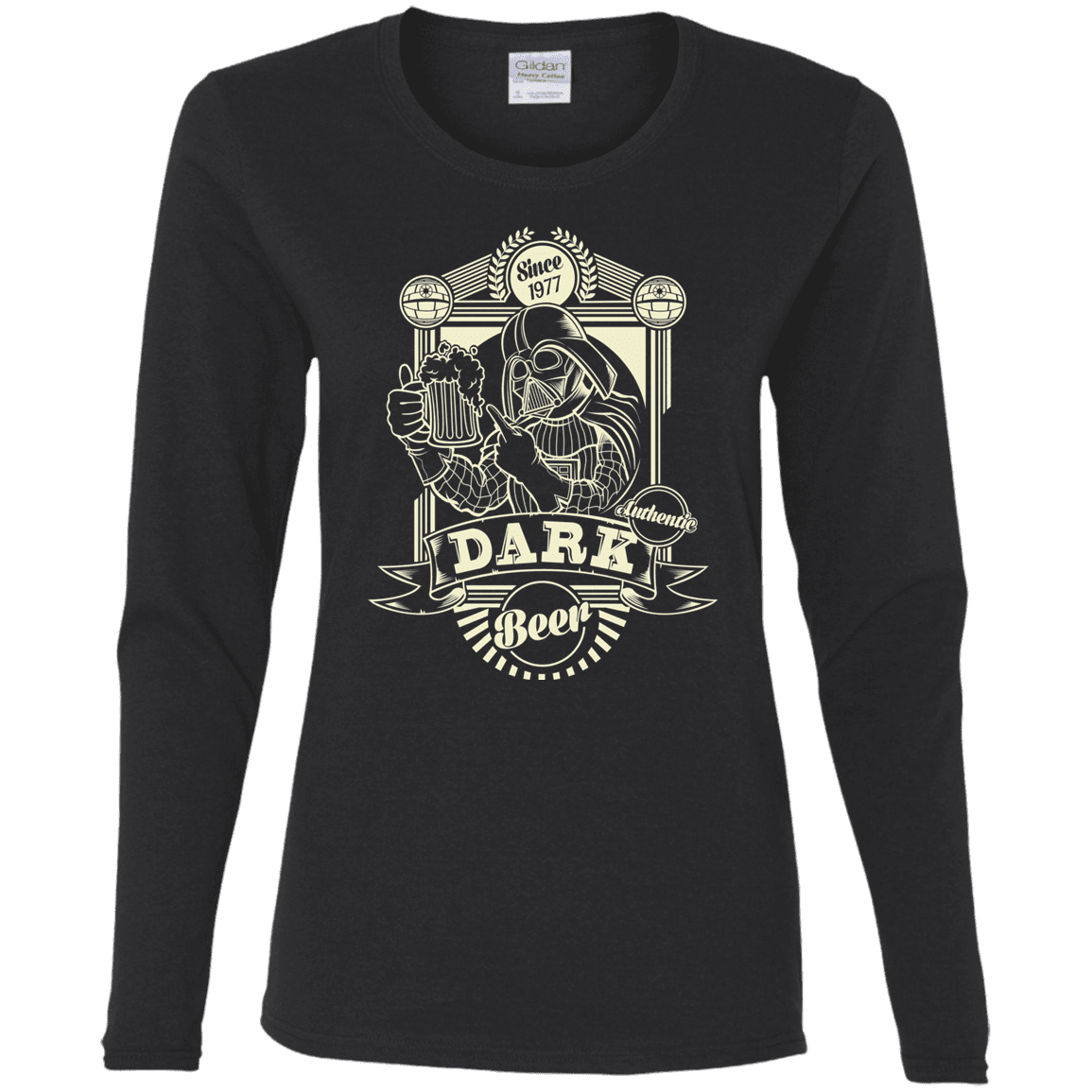T-Shirts Black / S Dark Beer Women's Long Sleeve T-Shirt