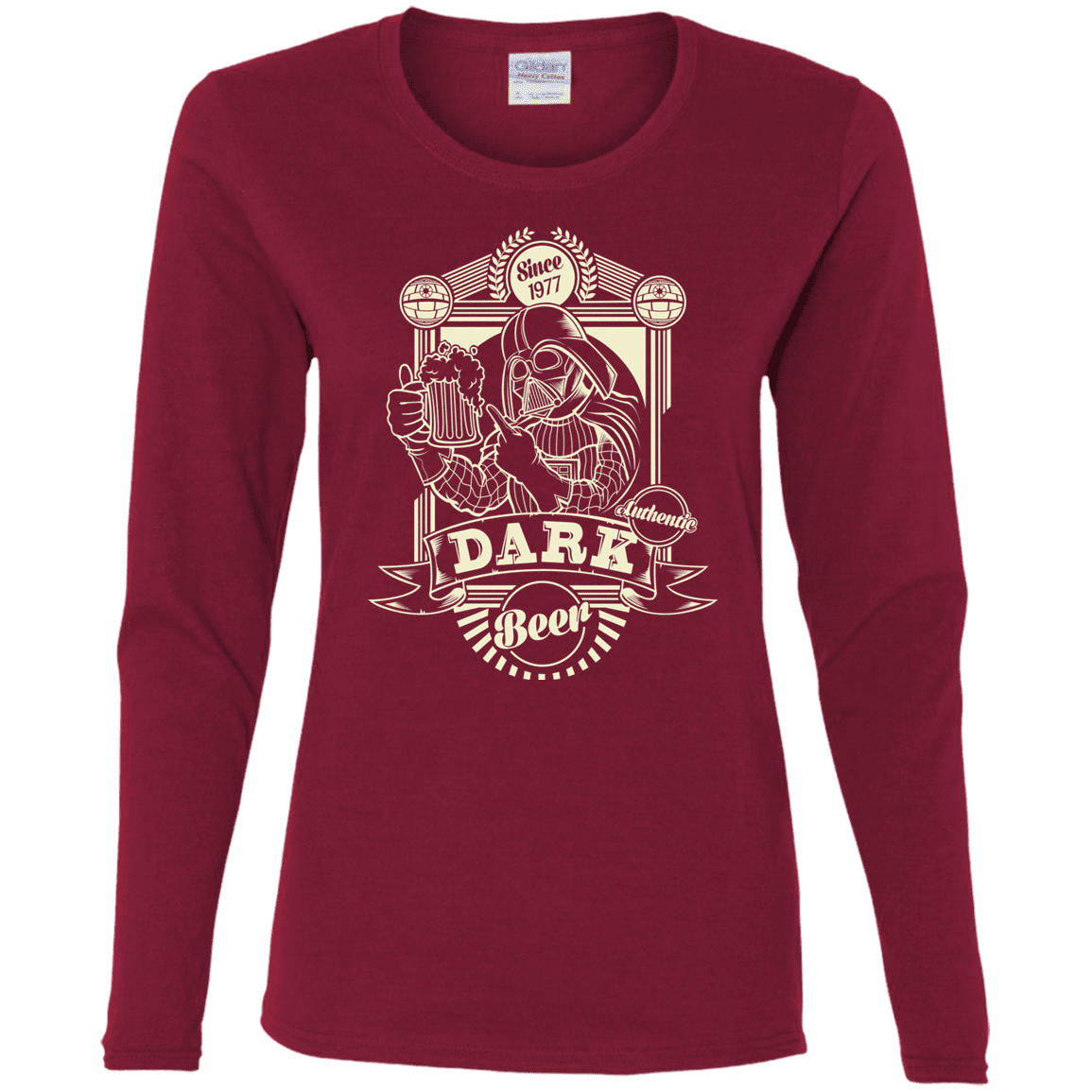 T-Shirts Cardinal / S Dark Beer Women's Long Sleeve T-Shirt