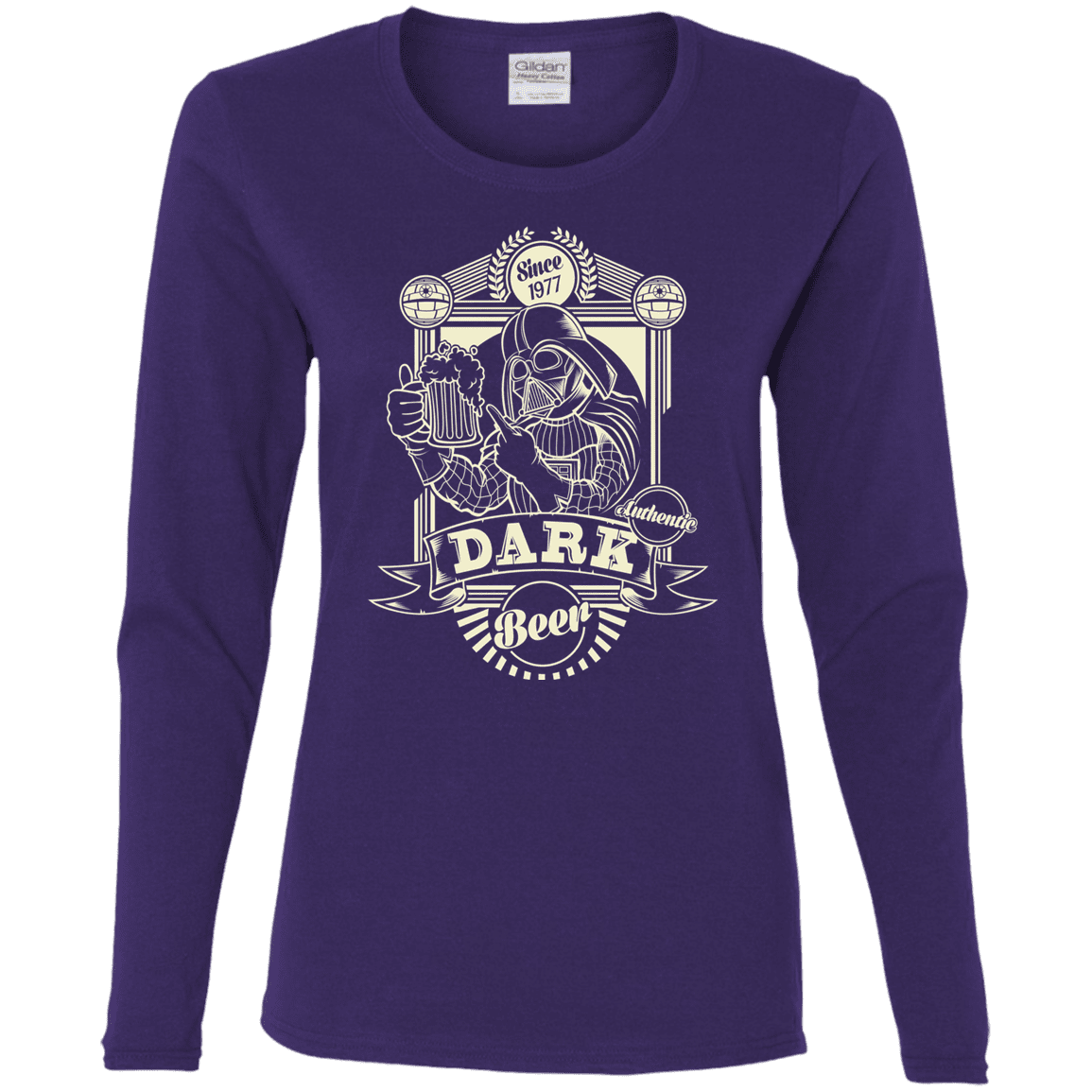 T-Shirts Purple / S Dark Beer Women's Long Sleeve T-Shirt