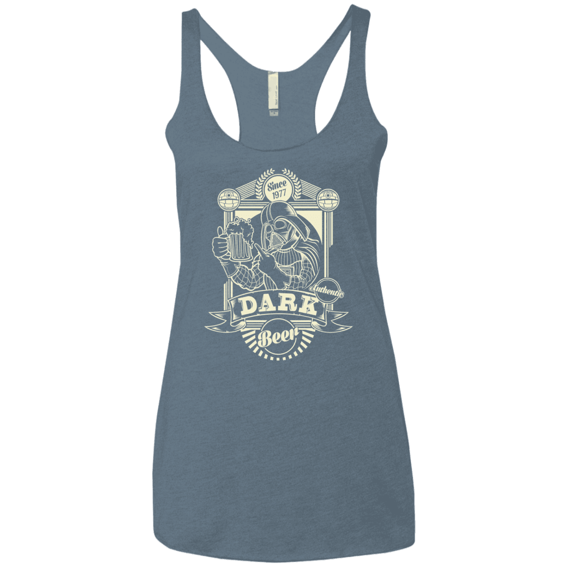 T-Shirts Indigo / X-Small Dark Beer Women's Triblend Racerback Tank