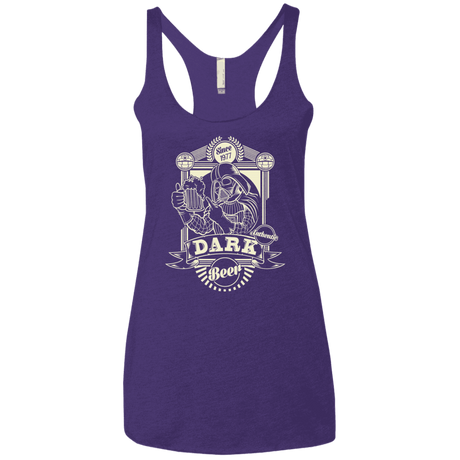 T-Shirts Purple Rush / X-Small Dark Beer Women's Triblend Racerback Tank