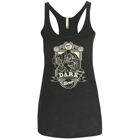 T-Shirts Vintage Black / X-Small Dark Beer Women's Triblend Racerback Tank