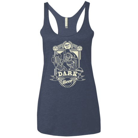 T-Shirts Vintage Navy / X-Small Dark Beer Women's Triblend Racerback Tank