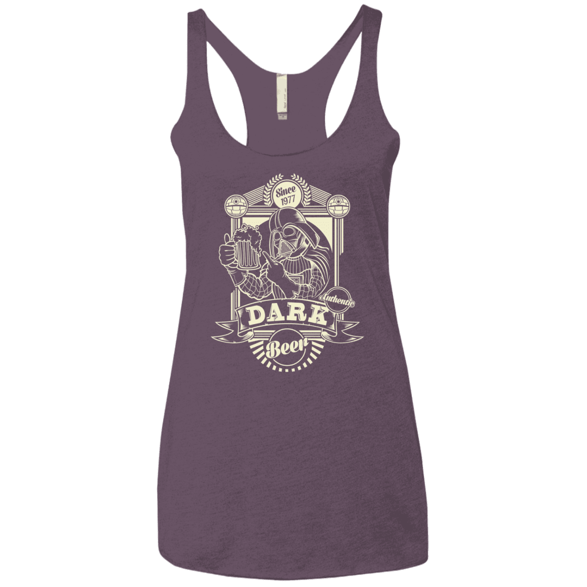 T-Shirts Vintage Purple / X-Small Dark Beer Women's Triblend Racerback Tank