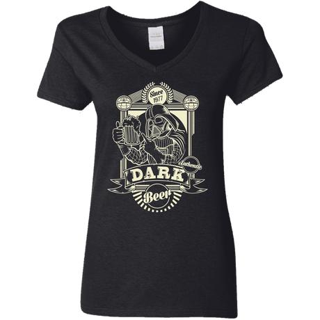 T-Shirts Black / S Dark Beer Women's V-Neck T-Shirt