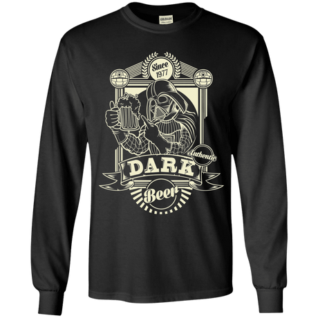 T-Shirts Black / YS Dark Beer Youth Long Sleeve T-Shirt