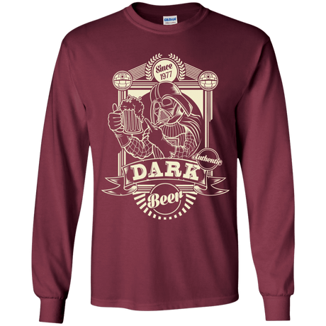 T-Shirts Maroon / YS Dark Beer Youth Long Sleeve T-Shirt