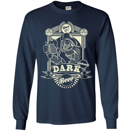 T-Shirts Navy / YS Dark Beer Youth Long Sleeve T-Shirt